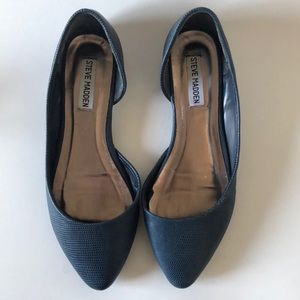 STEVE MADDEN Navy Blue Flats